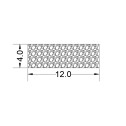 EPDM foam rubber gasket - 4mm x 12mm