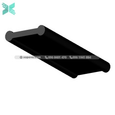 Rubber EPDM P Extrusion - 18mm x 3.75mm