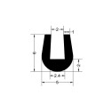 U-shaped rubber EPDM gasket -  5mm x 6mmm