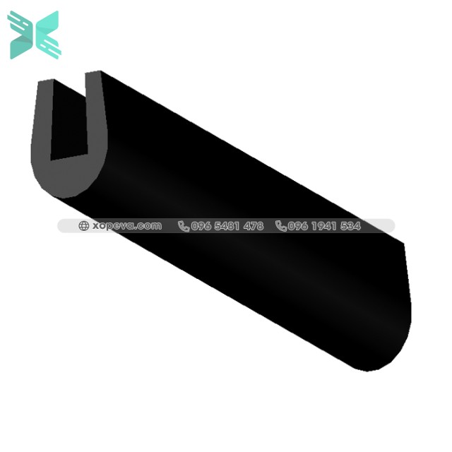 U-shaped rubber EPDM gasket -  5mm x 6mmm