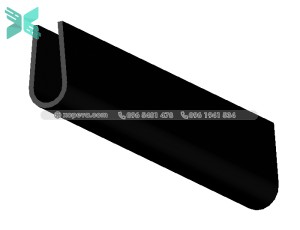 U-shaped EPDM rubber gasket - 4mm x 8mm