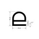 E shaped silicone seal - 15.3x15.9x1.7