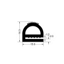 E shaped silicone seal - 15x14.3x2