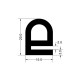 E shaped silicone seal - 15x20x3