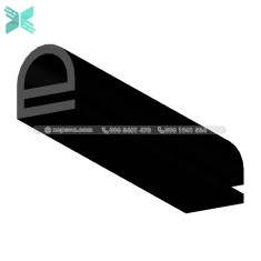 E shaped silicone seal - 16x15x2