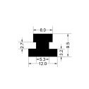 H-Shaped Rubber Packing - 12x9.5x3.2