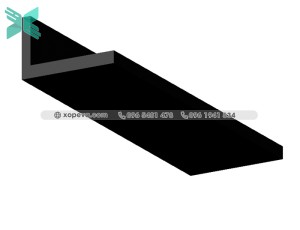 EPDM rubber L-shaped door seal - 17x8.8x1.8