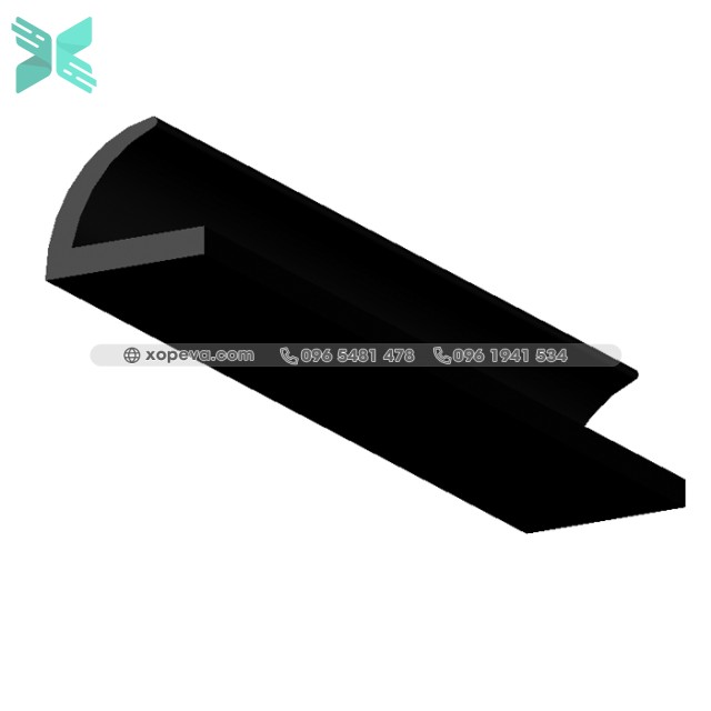 EPDM rubber L-shaped door seal - 17x13x2.5