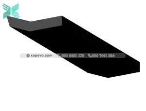 EPDM rubber L-shaped door seal - 29.4x8.5x4