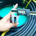 Black EPDM rubber U-profile gasket 24x10x3