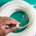 Silicone D-shaped gasket 8x8x4