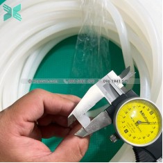 Silicone D-shaped gasket 8x8x4