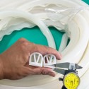 Silicone E-shaped gasket 26.1x26.1x2.8
