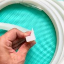 White silicone gasket L-shaped 23x18x10