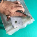 Mesh-reinforced silicone rubber gasket 15x20x4