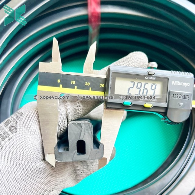 EPDM rubber gasket T-profile 29x23x14.7