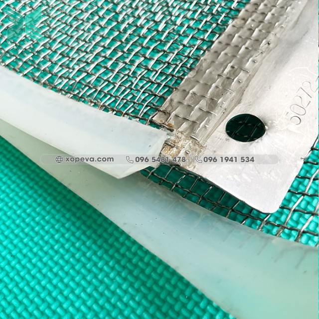White silicone mesh sheet machining 12x21.1x5