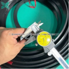 EPDM rubber D-profile gasket 20x10x3