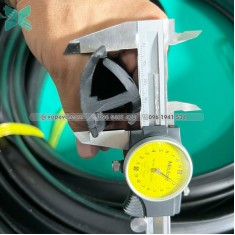 EPDM rubber H-profile gasket 45x20x36