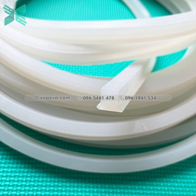 White silicon T-profile seal 15x13x10