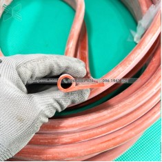 Red silicone gasket in P-shape 39x15x3