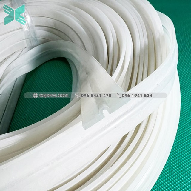 White silicone gasket in I-shape 30x6