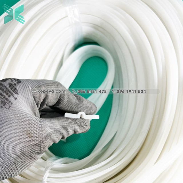 White silicone gasket in I-shape 30x6