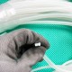 Translucent white T-shaped silicone gasket 4x7.7x3.1