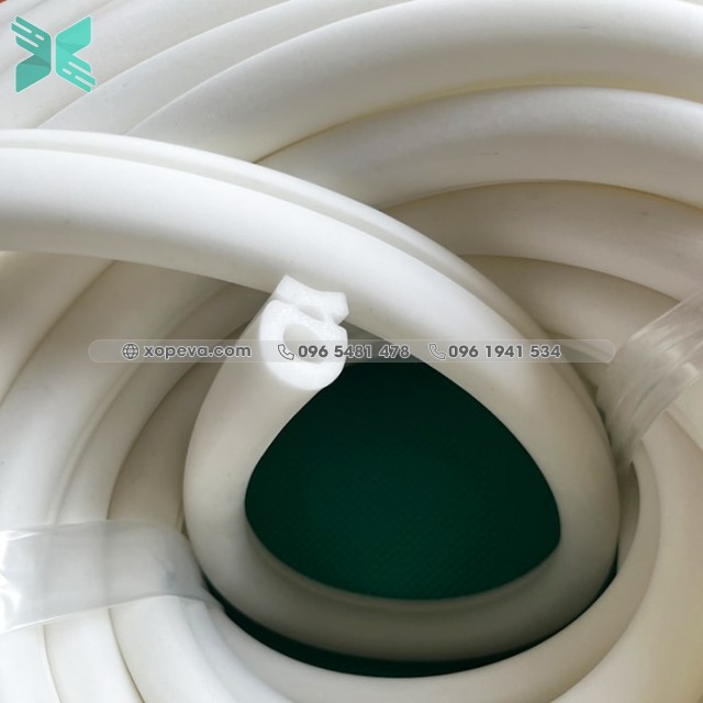 White Foam Silicon gasket D-shape 20x23x5.6
