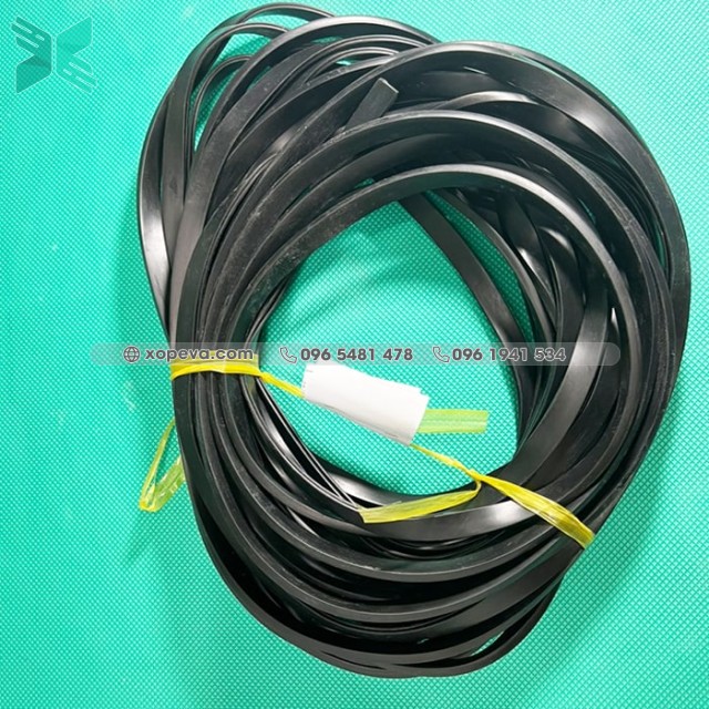 U-shaped rubber gasket for glass 6x15x2