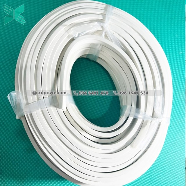White EPDM rubber gasket U 22x8x2
