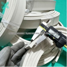 White EPDM rubber seal CN-shaped 8x40