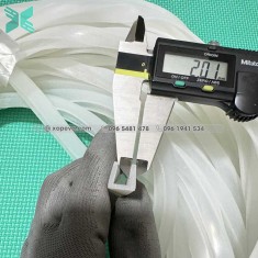 White silicone rubber seal U-shaped 12x12x2