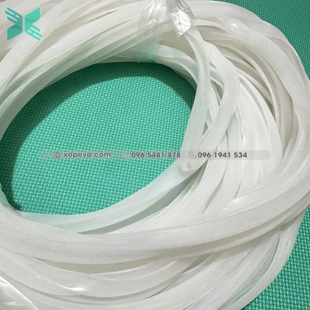 White silicone rubber seal U-shaped 12x12x2